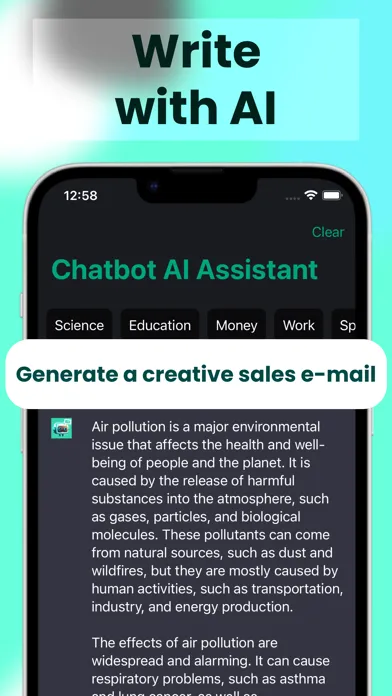 Zrzuty ekranu AI Keyboard Assistant Chat Bot