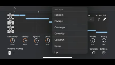 تصاویر Auto Bass AUv3 MIDI Generator