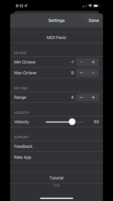 Ảnh chụp màn hình của In Theory - Interval Keyboard