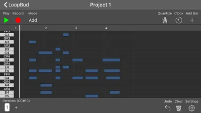 Tangkapan layar LoopBud - AUv3 MIDI Recorder