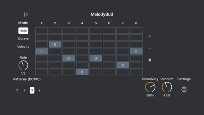 MelodyBud Generative Sequencer স্ক্রিনশট