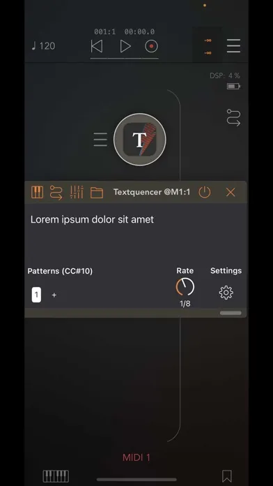 Capturas de pantalla de Textquencer Sequencer & Synth
