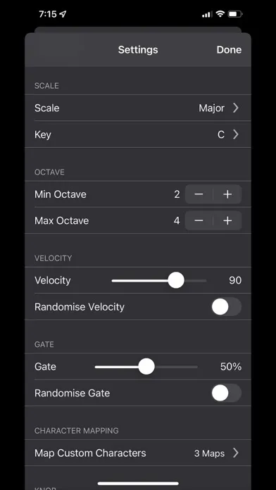 Capturas de pantalla de Textquencer Sequencer & Synth