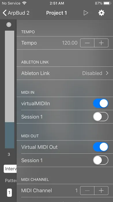 Captures d'écran de ArpBud 2 AUv3 MIDI Arpeggiator