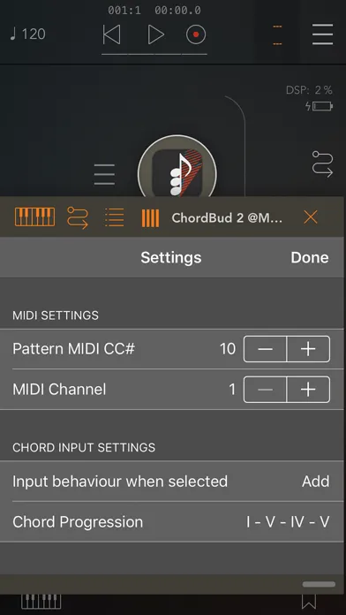 ChordBud 2 AUv3 MIDI Sequencer Screenshots