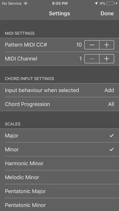 ChordBud 2 AUv3 MIDI Sequencer Screenshots