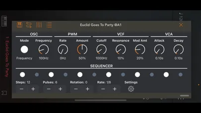 Captures d'écran de Euclid Goes to Party AUv3 Bass