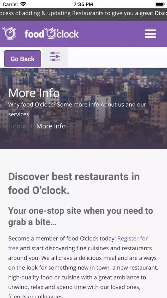 Ảnh chụp màn hình của foodOclock - Bangladesh
