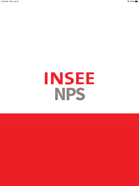 Tangkapan layar INSEE NPS iPad 