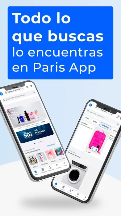 Captures d'écran de Paris app