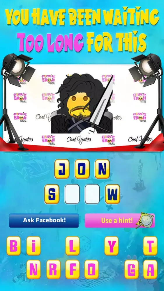 Screenshot di Celebrity emoji guess - Have fun guessing the famous celeb, talented musician and sport icon