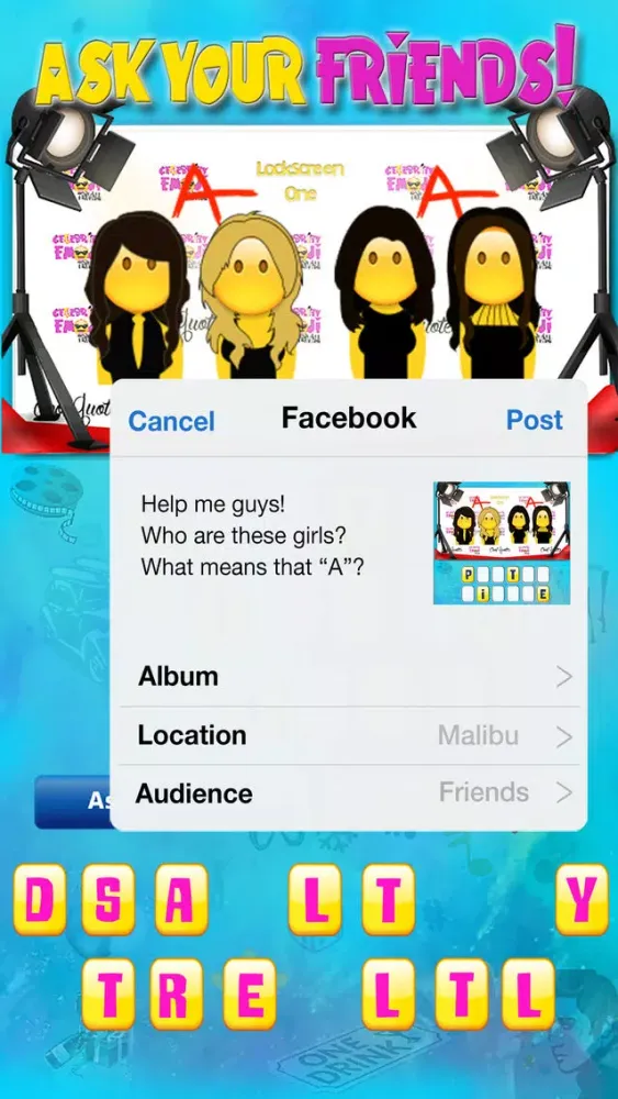 Screenshot di Celebrity emoji guess - Have fun guessing the famous celeb, talented musician and sport icon