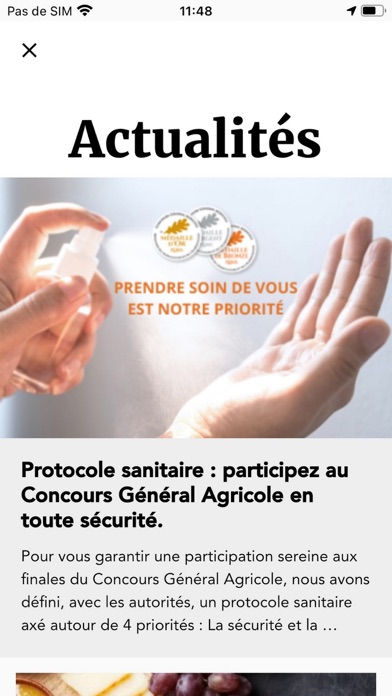 Concours Général Agricole應用截圖