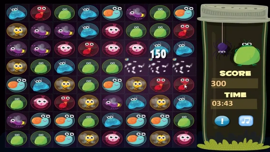 Small Insects Match - daily puzzle time for family game and adults স্ক্রিনশট