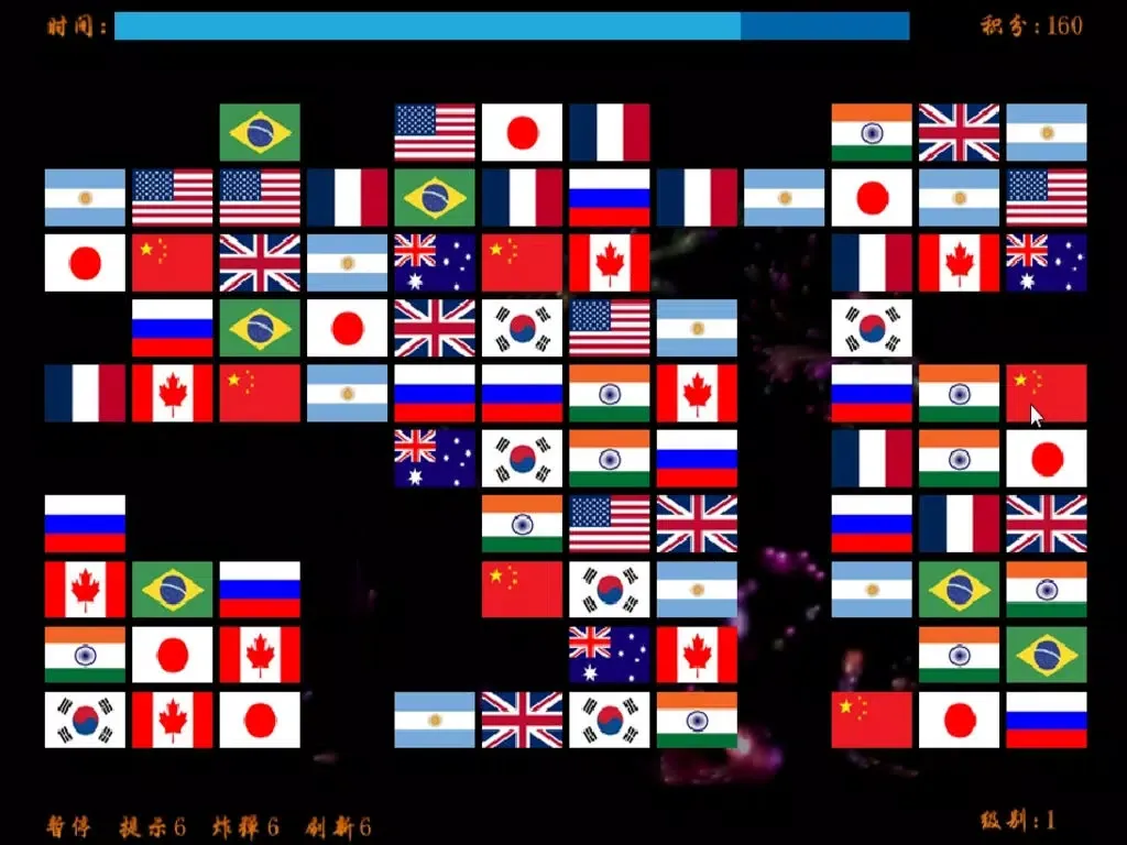 Flag Link - A fun & addictive puzzle matching game iPad  Screenshots