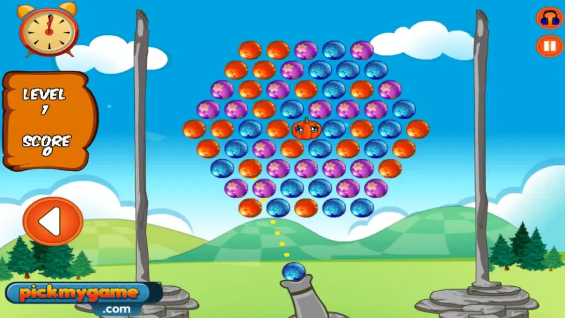 Capturas de tela do Peas Puzzle Bobble - A puzzle racing shooter game