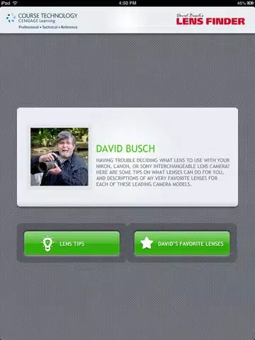 تصاویر David Busch’s Lens Finder iPad 