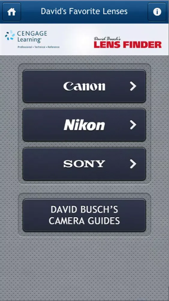 تصاویر David Busch’s Lens Finder