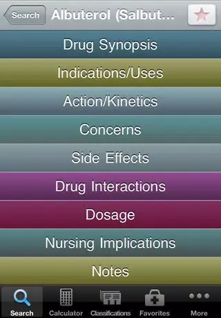 Delmar Nurse's Drug Handbook Application – Lite Version應用截圖