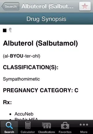 Delmar Nurse's Drug Handbook Application – Lite Version應用截圖