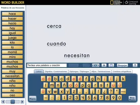 NG Word Builder - Spanish iPad  سکرین شاٹس