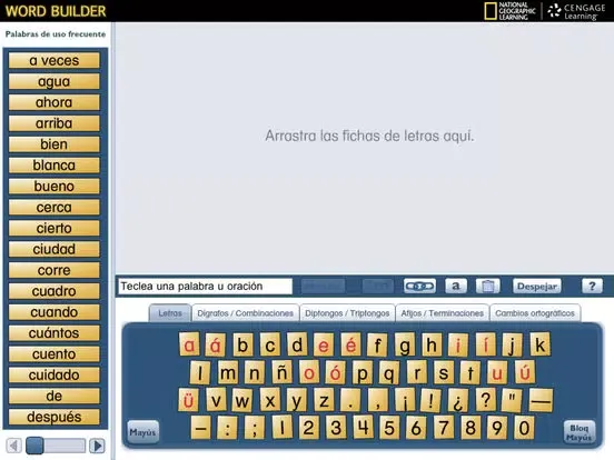 NG Word Builder - Spanish iPad  سکرین شاٹس