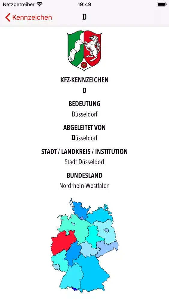 Kfz Kennzeichen Deutschlands Screenshots