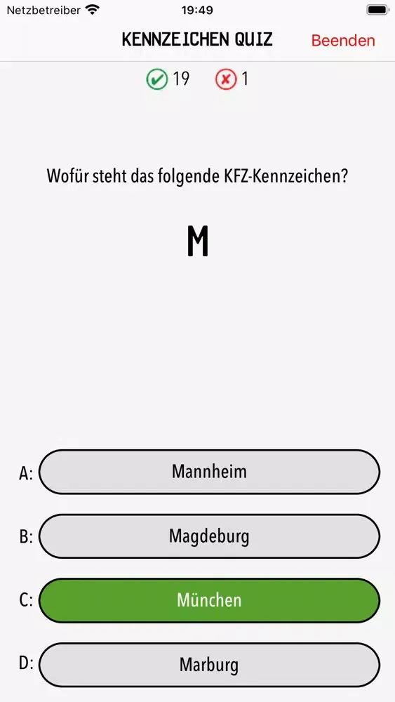 Kfz Kennzeichen Deutschlands Screenshots