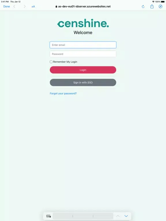 Tangkapan skrin Censhine Meerkat iPad 