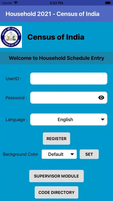 Census 2021-PE Screenshots