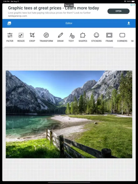 Venus Photo Editor iPad  سکرین شاٹس