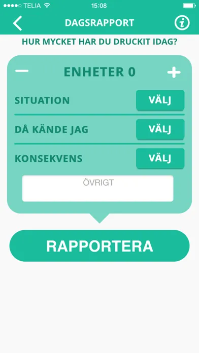E-hälsodagboken Screenshots