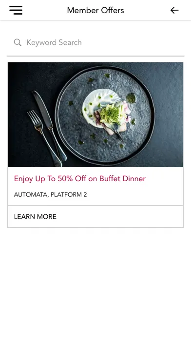 Centara Dining Club Osaka应用截图