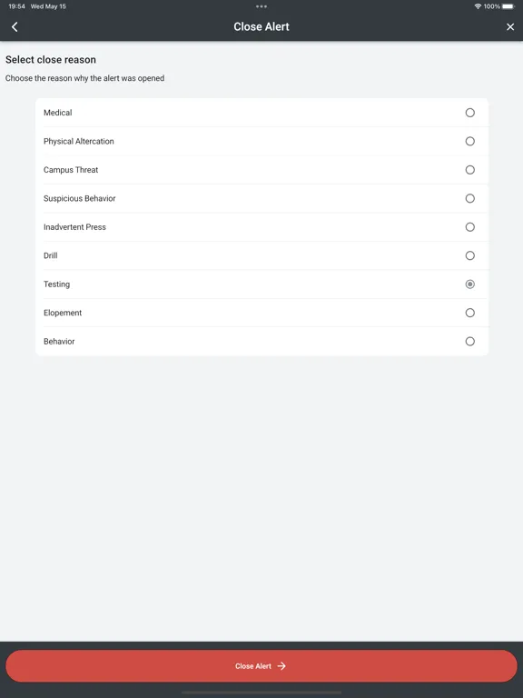 Capturas de pantalla de CENTEGIX CrisisAlert iPad 