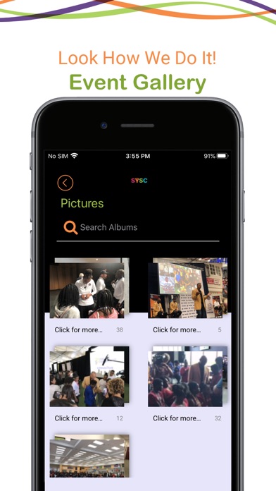 SYSC Mobile Screenshots