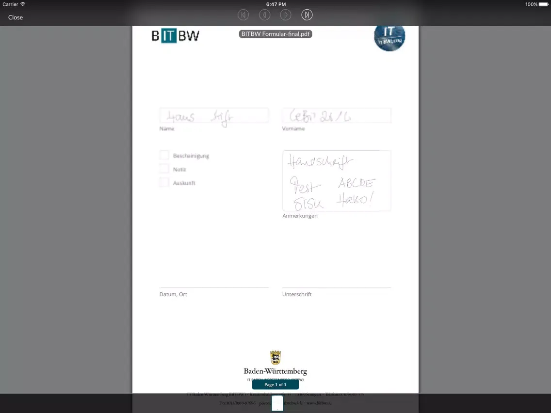 Capturas de pantalla de izmyshare iPad 