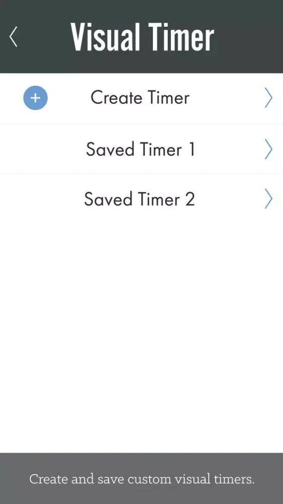 This for That: Visual Timer Screenshots
