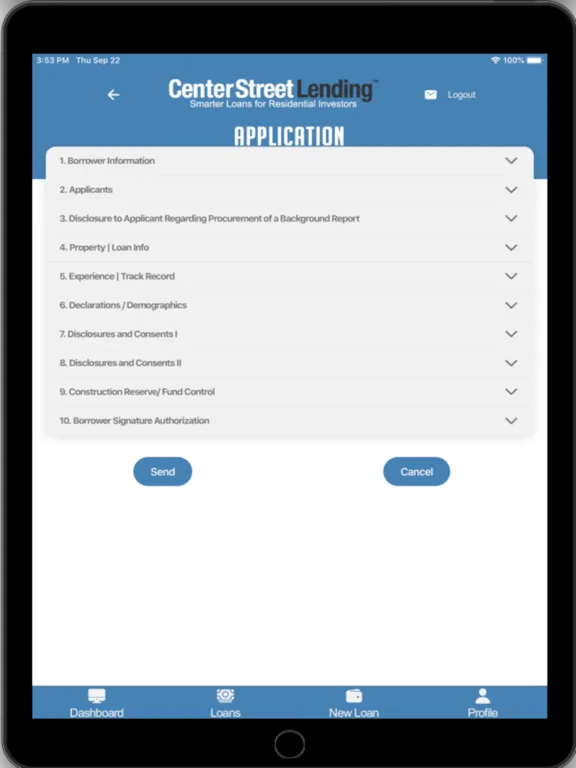 Center Street Lending Toolbox iPad  স্ক্রিনশট
