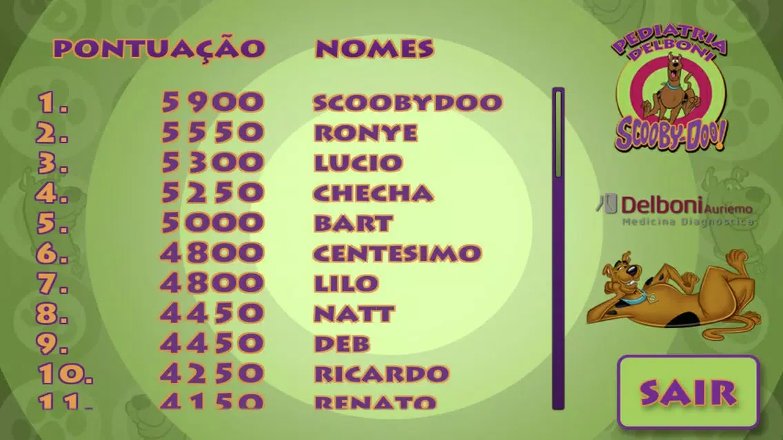 Pediatria Delboni – Scooby-Doo Ekran Görüntüleri