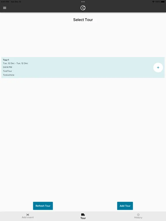 Tangkapan layar Cme - Tours iPad 
