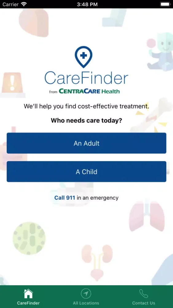 Скриншоты CentraCare CareFinder
