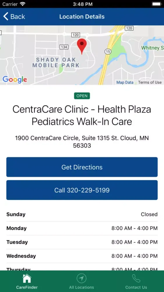 Скриншоты CentraCare CareFinder