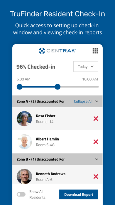 Ảnh chụp màn hình của CenTrak TruView TruFinder