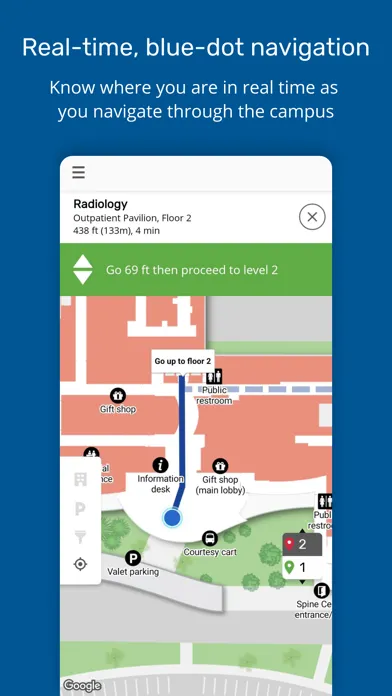 Ảnh chụp màn hình của Find My Way: Hospital Maps