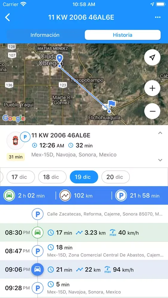 Monitoreo GPS سکرین شاٹس