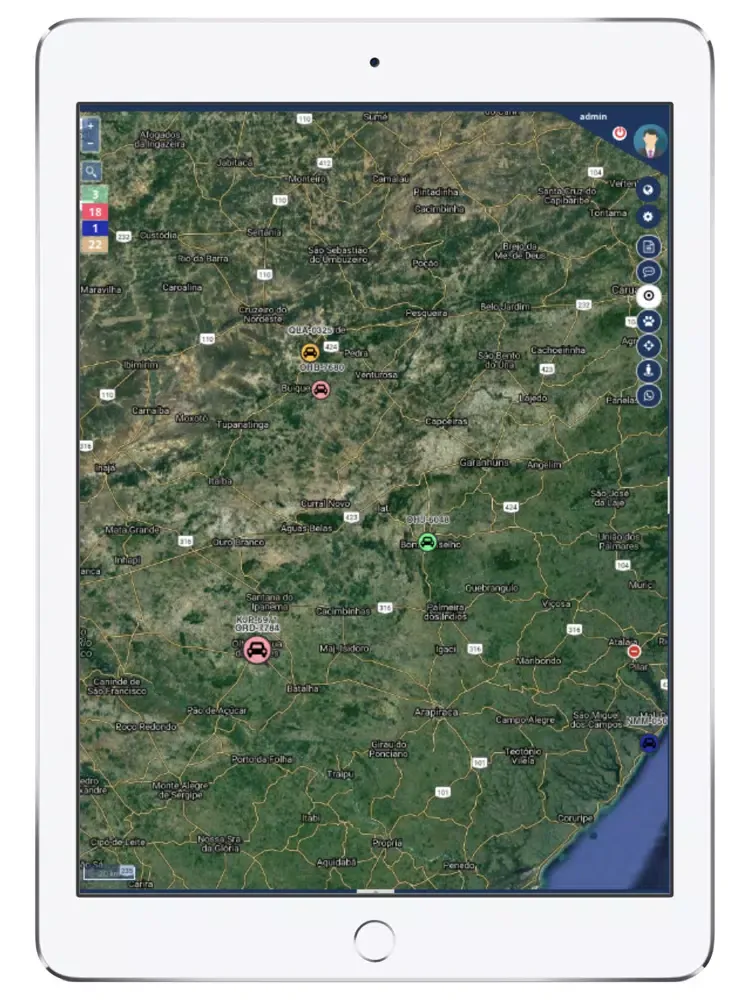 Central de Rastreamento GPS iPad 應用截圖