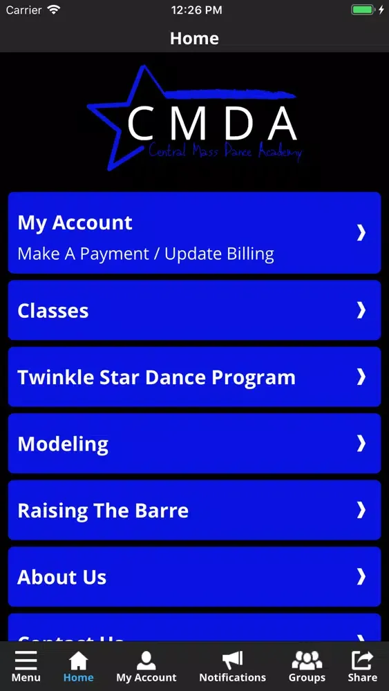 Screenshot di Central Mass Dance Academy
