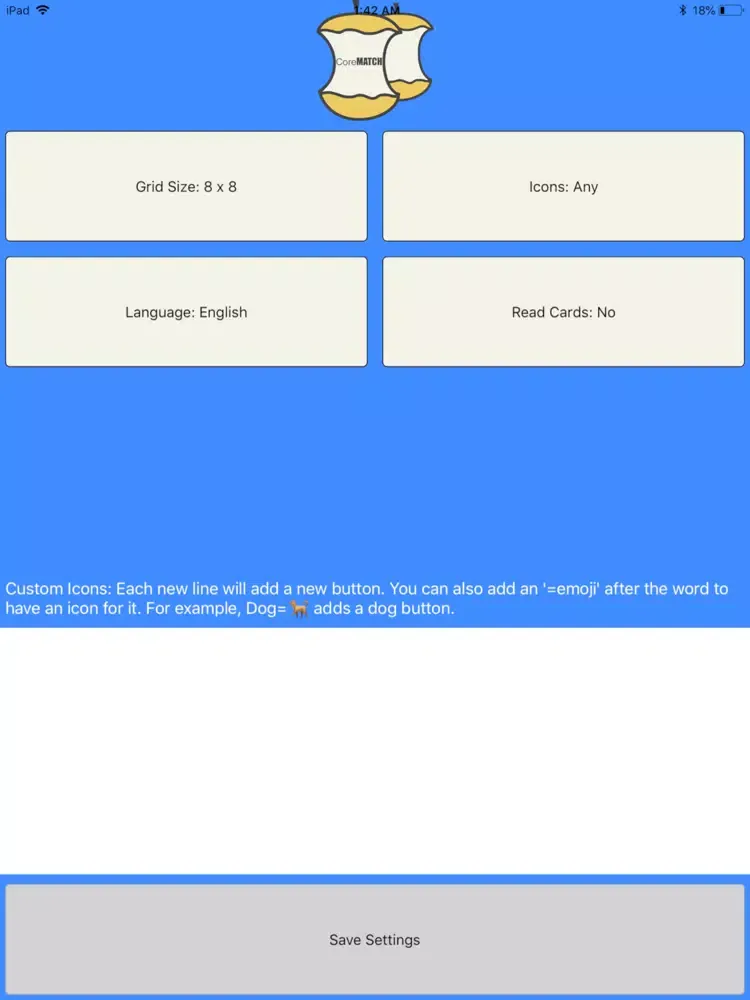 Tangkapan skrin CoreMATCH Full - Card Matching iPad 