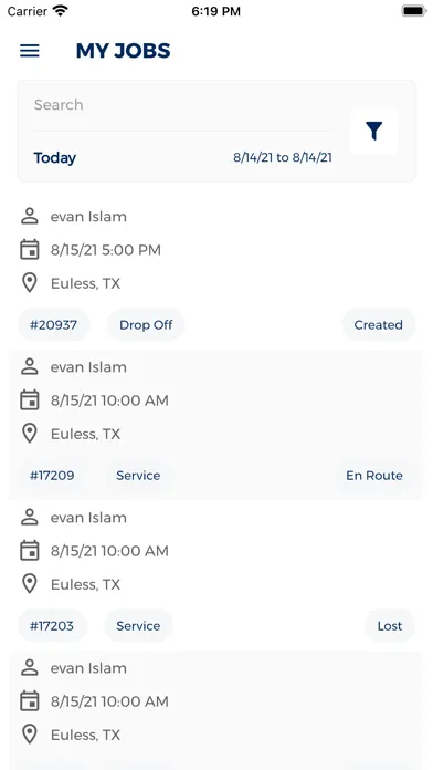 My Rug Tracker Screenshots