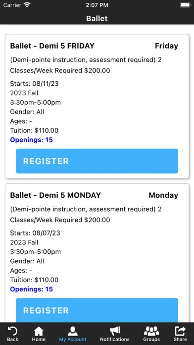 Captures d'écran de Central West Ballet Academy